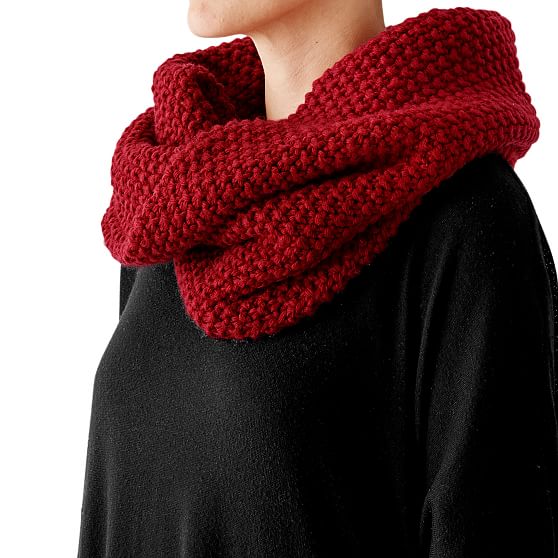 Chunky Knit Twisted Cowl Mark and Graham