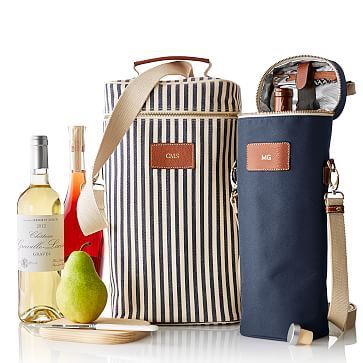 personalized wine tote cooler